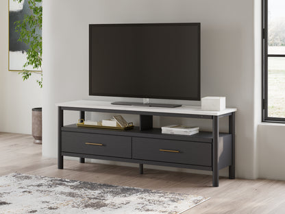 Bradenton Furniture Outlet - Ashley Furniture - Cadmori TV Stand - 72" / Black/White - W2616-68