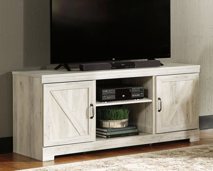 Bradenton Furniture Outlet - Ashley Furniture - Bellaby TV Stand - 63" / Whitewash - W331-68