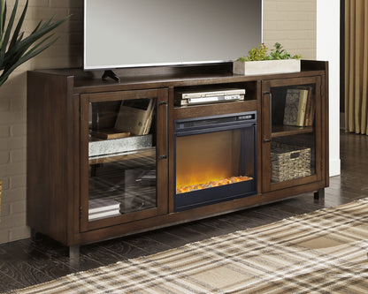 Bradenton Furniture Outlet - Ashley Furniture - Starmore 70" TV Stand with Electric Fireplace - 70" TV Stand with Electric Fireplace / Brown - W633W4