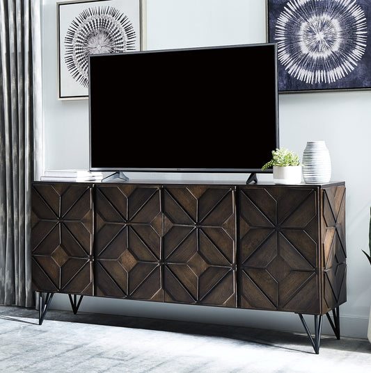 Bradenton Furniture Outlet - Ashley Furniture - Chasinfield 72" TV Stand - 72" / Dark Brown - W648-68