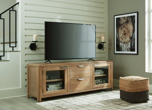 Bradenton Furniture Outlet - Ashley Furniture - Rencott 80" TV Stand - 80" / Light Brown - W781-68