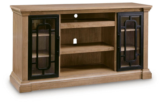 Bradenton Furniture Outlet - Ashley Furniture - Wittenmyer TV Stand - 72" / Natural/Black - W794-68