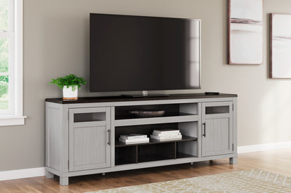 Bradenton Furniture Outlet - Ashley Furniture - Darborn 88" TV Stand - 88" / Gray/Brown - W796-68
