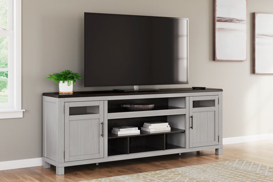 Bradenton Furniture Outlet - Ashley Furniture - Darborn 88" TV Stand - 88" / Gray/Brown - W796-68