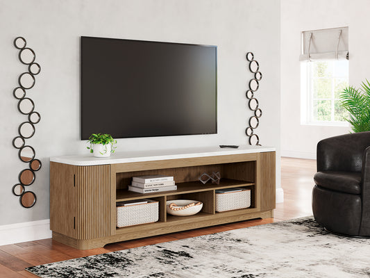 Bradenton Furniture Outlet - Ashley Furniture - Camdill 80" TV Stand - 80" / Light Brown - W808-68