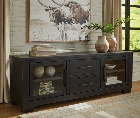 Bradenton Furniture Outlet - Ashley Furniture - Galliden 80" TV Stand - 80" / Black - W841-168